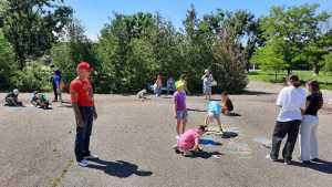 Рисунки на асфальте "Вот оно какое наше лето"